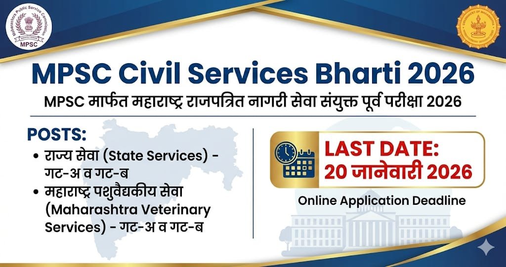 MPSC Civil Services Bharti 2026