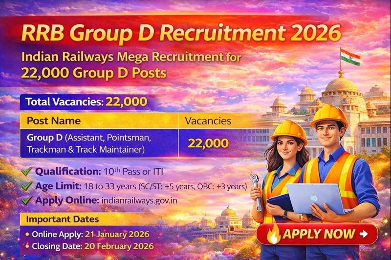 RRB GROUP D BHARTI 2026