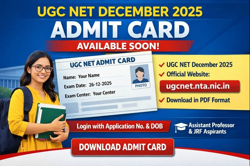 UGC NET Dec 2025 Admit Card